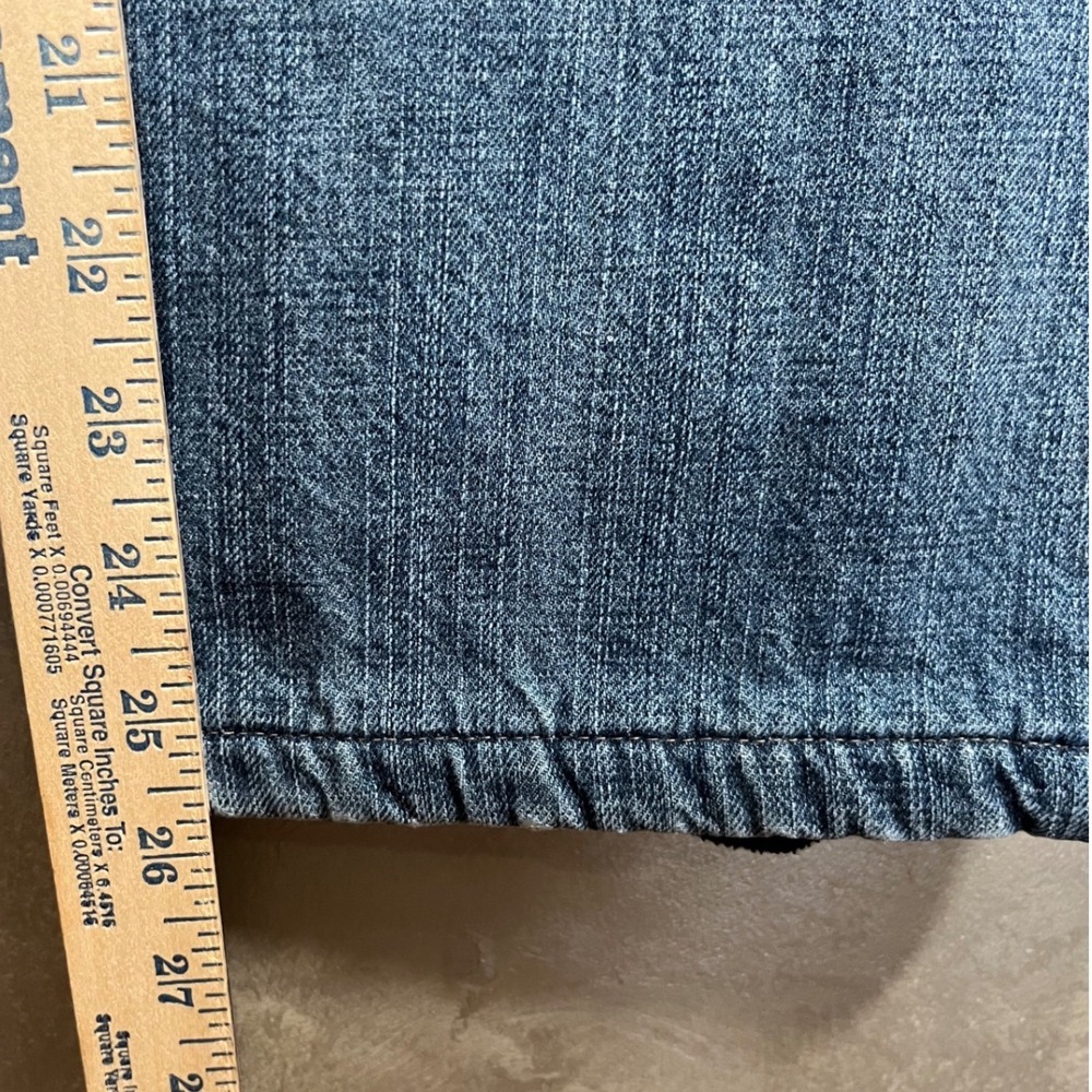 Woolrich Mens Fleece Lined Denim Jeans Medium Wash Straight Leg Blue 33x25.5 - Picture 7 of 11